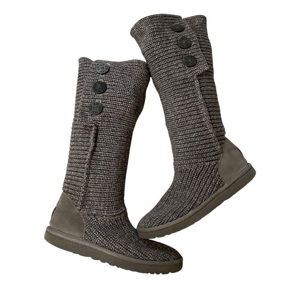 UGG Australia Cardy Classic Knit Tall Sweater Boots 5819 Women's‎ Size 10 - Picture 1 of 12